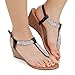 Twisted Women's RILEY Rhinestone Emebellished Wedge Sandal