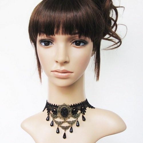 MgMi® fashion Handcraft Romantic Beautiful Retro Gothic Style Noble Elegant Classic Royal Hand Lace Necklace Choker