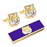 LSU Tigers Cufflinks and Money Clip Gift Set