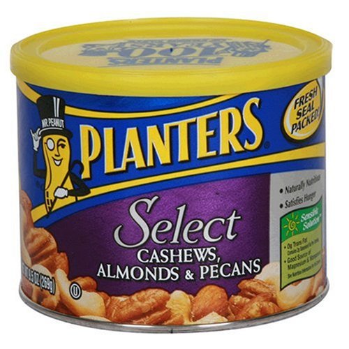 Planters Cashews with Almonds & Pecans, 9.5-Ounce Canisters (Pack of 3) by Planters