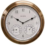 Outdoor Wall Clocks with Copper Finish Metal Frame Chaney Instruments 14