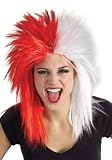 Red and White Sports Fanatic Wig