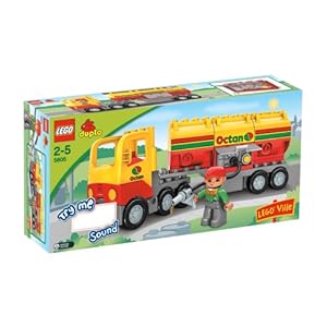 Lego Duplo Lego Ville Series # 5605 : Tanker Truck Set With Driver Minifigure And Tanker Truck With Sounds 