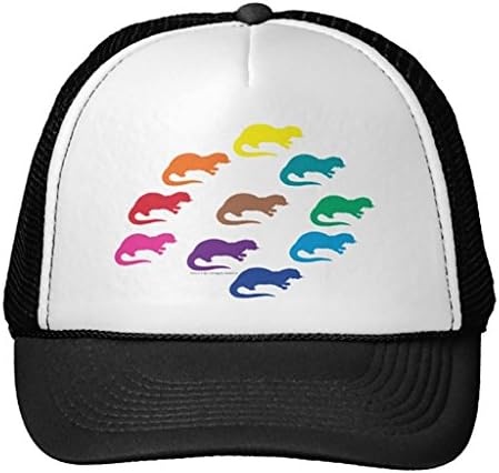 Swissy Otter Neon Snapback Hats Rainbow Trucker Hats For Men Colors