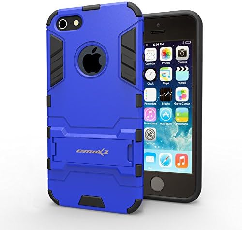 Emoxz Iphone 5s Case,[ultra Slim Stand] TPU Case Cover for Apple Iphone 5 5s (Blue)