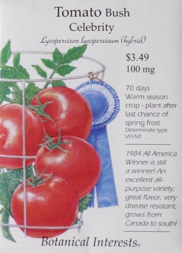 Tomato Bush Celebrity Seeds 25 Seeds
