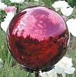 12" Merlot Red Stainless Steel Gazing Globe