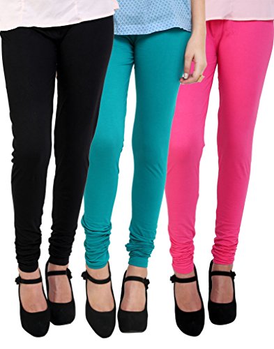 Anekaant Women's Cotton Lycra's Chudidar (Pack of 3)