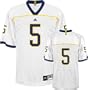 adidas Michigan Wolverines #5 White Replica Football Jersey (Large)