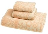Pem America 6-Piece Jacquard Towel Set, Peach