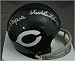 Dick Butkus & Gale Sayers Autographed/Hand Signed Chicago Bears throwback Mini Helmet