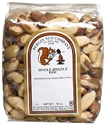 Bergin Nut Company Brazil Nuts Whole Raw 16-Ounce Bags Pack of 2