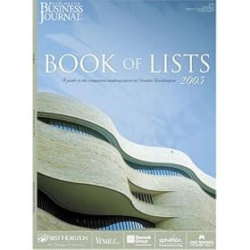 Washington Business Journal Book of Lists by