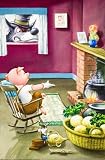 Ladybird Book STRETCHED CANVAS, Three Little Pigs, 125cm