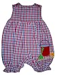 ZU Petit Ami Newborn/Infant Girls Pail and Shovel Seersucker Bubble Romper