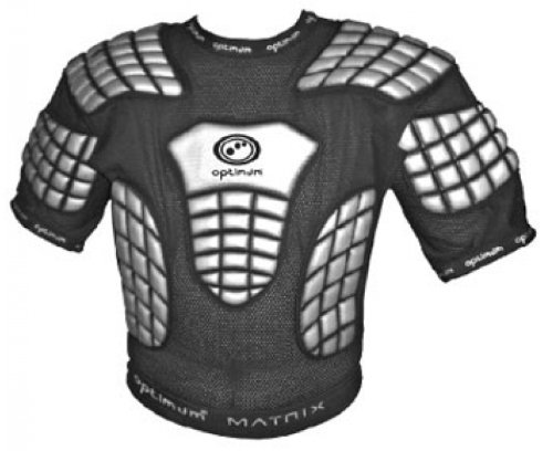 OPTIMUM Matrix Rugby League Junior Body Protection Padded Top , Junior L