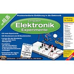 Lernpaket Elektronik-Experimente mit dem PC, 2 CD-ROMs u. 28 Bauelemente Praxisorientierte Einf�hrung in die Elektronik. F�r Windows 98/ME/2000/XP