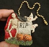 Halloween RIP Skeleton Ceiling Fan Pull Chain