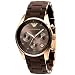 Emporio Armani Ladies AR5891 Sport Rose Gold Ion-Plating Brown Chronograph Dial Watch