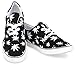 Hipster Mens Marijuana Weed Leaf Skate Shoe,Black,9 D(M) US