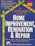 A Consumer's Guide to Home Improvement, Renovation, and Repair, Revised Edition