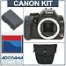 Canon Digital Rebel XTi Black SLR Camera Kit, with 4 GB CF Memory Card, Spare NB-2LH Lithium-Ion Rechargeable Battery, Camera Case