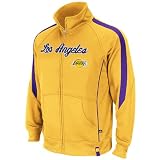 NBA Men's Los Angeles Lakers Tailgate Time Long Sleeve Full-Zip Track Jacket, Yellow Gold/Regal Purple, XX-Large