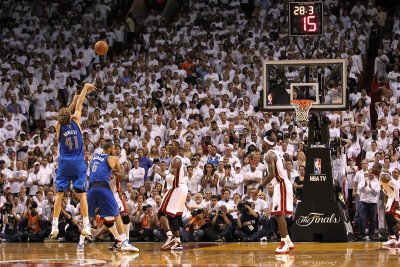 Dallas Mavericks v Miami Heat - Game Two, Miami, FL - JUNE 02: Dirk Nowitzki People Photographic Poster Print by Ronald Martinez, 24x36