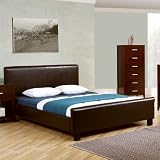 King size Island Bed - Brown