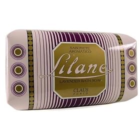 Lilane Bath Soap Milled Seven Times, Shea Butter Enriched, Long Lasting Claus Porto Portugal 12.34 Oz Bar