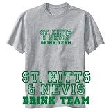 T-Shirt Heather Gray  Drink Team St. Kitts & Nevis  Country