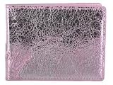 CHRISTIAN AUDIGIER Ed Hardy Mens Cracked Print Faux Leather Wallet Billfold Light Pink