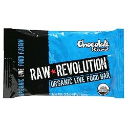 Raw Revolution Organic Live Food Bars, Coconut and Chocolate, 2.2-Ounce Bars (Pack of 12)