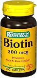 Biotin 100 Tab 300mcg By Good'N Natural