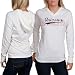 NCAA Arizona Wildcats Ladies Cream Quad Long Sleeve Hoody T-shirt