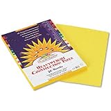 Construction Paper, 58 lbs., 9 x 12, Yellow, 50 Sheets/Pack