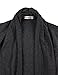 H2H Men's Shawl Collar Sleeveless Cardigan with No Button CHARCOAL US M/Asia L (KMOCASL01)