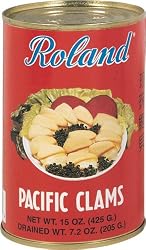 Roland Pacific Clams, 15-Ounce Can (Pack of 2)