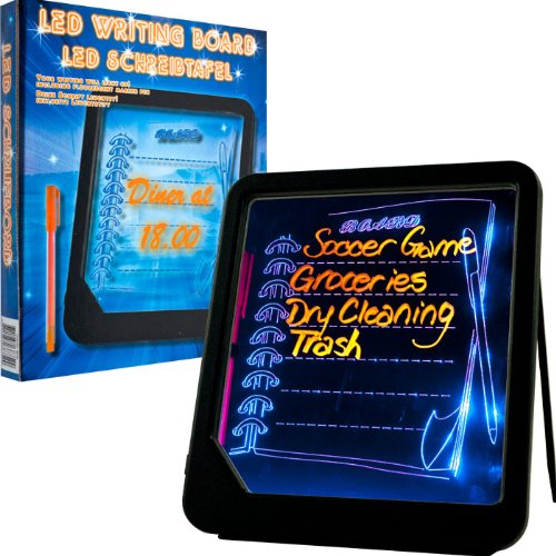 NEW LED Writing Menu Message Board by Trademark HomeT - Black (Home and Garden)