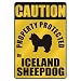image 24 - CAUTION PROPERTY PROTECTED BY ICELAND SHEEPDOG PARKING SIGN