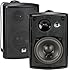 Dual LU43PB 100 Watt 3-way Indoor/Outdoor Speakers in Black (Pair)