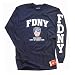 FDNY T-SHIRT, Officially Licensed Crewneck New York Fire Department Long-Sleeve Athle...