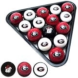 Georgia Bulldogs College Logo Pool Balls Set