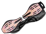 Makrofit Waveboard Pro XL bis 95 kg mit Tasche und Leuchtrollen, red elements, 88x23x14, 14020
