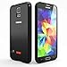 Samsung Galaxy S5 Case - Thin Bumper Transparent Cover for Men with Screen Protector