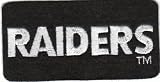 Vintage Oakland / LA Raiders 3 1/2" Rectangle Logo Patch Iron On Embroidered Lettering on Felt
