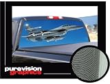 JET-16"x54" - Rear Window Graphic-compact p/u truck air force back military truck