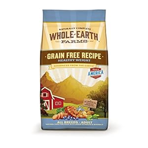 Whole Earth Farms Healthy Weight Grain Free Recipe Pet Food, 25-Pound Whole Earth Farms Healthy Weight Grain Free Recipe Pet Food, 25-Pound