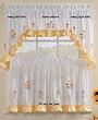 Sunnyside Sunflowers - Insert Valance SHEER Kitchen Curtain