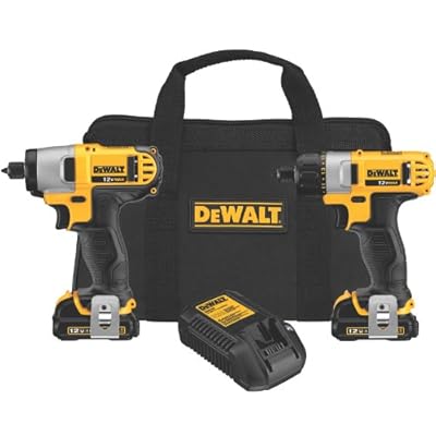 DEWALT DCK210S2 12-Volt Max Screwdriver/Impact Driver Combo Kit